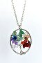 7 Chakra Tree of Life Wire Wrap Natural Stone Chakra Balance Necklace - 4