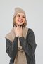 - Camel Scarf Beret Set - 4