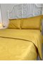 Double Mustard Colored Quilt Cover - 5