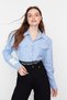 X Sagaza Studio White-Blue Pocket Detail Shirt TPRAW23GO00022 - 5