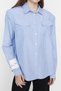 X Sagaza Studio White-Blue Pocket Detail Shirt TPRAW23GO00022 - 9