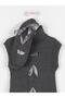 Girl's Ribbon Detailed Knitwear Tunic and Ribbon Complementary Sleeves - 3