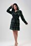 Women's Short Green Fleece Dressing Gown201024-0357 - 3