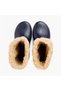 W10207 Splash Nautico Borreguito Brand Unisex Fur Lined Rain Boots Navy Blue - 4