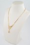 Women's Special Design Princess Chain Necklace with Zircon Square Stone and Hand Figures