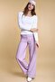 Women's White Long Sleeve Knitwear Blouse - 2