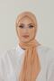 Salmon Luxury Combed Cotton Shawl - Women's Hijab Jersey Hijab Lycra Shawl - 4