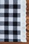 American Service Checked Scalloped 4-Piece Retro 30x45 Cm - 5