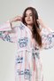 Women's Hooded Fleece Pink Dressing Gown 203184 -0221 - 2