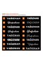 Auto Car Sticker Decal - 2 Pieces Name Lettering - White
