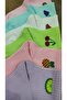 Girl's 6 Pairs Cotton Colorful Fruit Patterned Half Socks - 3