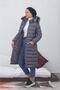 Women's Long Padded Black Puffer Coat with Hood, Fur-Trimmed, Thick Fiberfill, Plus Size - 3