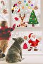 Christmas Sticker Santa Claus Penguin Deer Christmas Tree And Snowflakes - 2