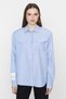X Sagaza Studio White-Blue Pocket Detail Shirt TPRAW23GO00022 - 6