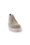 Women's Thick Sole Boots Green Suede Genuine Leather 33614210108 - 2