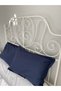 Navy Blue Cotton Pillowcase - 2