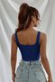 Women's Navy Blue 8021 Strappy Cop Top Bustier - 2