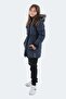 St21jc005-400 Slazenger Candy Girl's Coat Navy Blue - 6