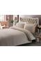 - Cream Stripe Cotton Satin King Size Duvet Cover Set