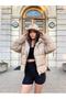 Women's Hooded Puffer Coat - 2