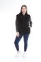 Plus Size Black Plush Vest - 2