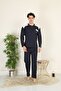 100% Cotton Single Jersey Shirt with Pocket Men's Pajama Set 955