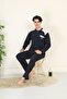 100% Cotton Single Jersey Shirt with Pocket Men's Pajama Set 955 - 6