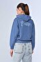 Harper Blue Women's Hooded Hoodie - 5