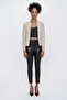 Women's Shawl Collar Melange Knitwear Cardigan Mink - 3