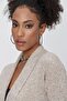 Women's Shawl Collar Melange Knitwear Cardigan Mink - 5