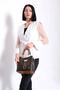 Women's Brown/Tan Color Hand/Shoulder Bag - 3
