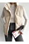 Women's Medium Length Stand Collar Sleeveless Puffer Vest - 2