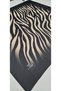 La'vinse Zebra Pattern Twill Scarf