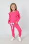 Girl's Bottom Top Set Long Sleeve Blouse and Trousers with Elastic Legs and Pockets - 2