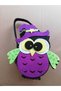 Purple Color Pumpkin Candy Bag with Purple Hat 15X12 cm