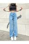 Medium Blue Ricra Loose High Waist Loose Leg Denim Jeans - 3