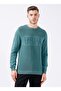 Crew Neck Green Men's Sweater Kalve