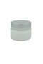 3 Pieces Transparent Frosted Glass Cream Jar with Silver Lid-30 Cc - 2