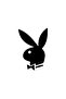 Playboy Auto Sticker - 12X7 cm for Motorcycle, Laptop, Helmet, Car