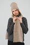 - Camel Scarf Beret Set - 2