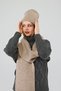 - Camel Scarf Beret Set - 5