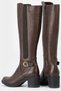 Women's Brown Genuine Leather Boots Size 35-40 - 4