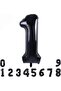 1 Black Number Foil Balloon 34" Inc 82 cm
