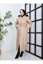 Double Patterned Long Quilted Coat - 3