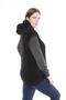 Plus Size Black Plush Vest - 5