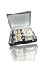 9pcs Watch Bracelet Bracelet Ring Cufflink Jewelry Box Black/white