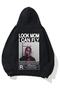 Look Mom I Can Fly Printed Oversize Hooded Sweatshirt