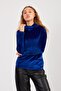 Women's Velvet Blouse - 2