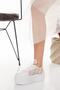 High Wedge Heeled Lace Sole Pearl Wedding Dress Evening Dress Shoes - 2