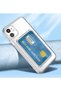 Compatible Case for Samsung Galaxy M32 Transparent Setra Clear Card Cover with Card Holder - 5